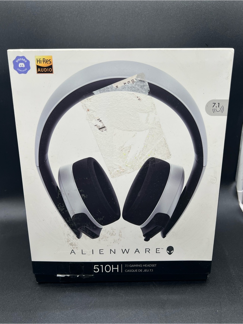 Alienware AW510H 7.1 Wired Gaming Headset Lunar Light USB 3.5mm w Box